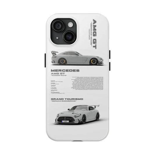 Mercedes "AMG-GT" White iPhone Case
