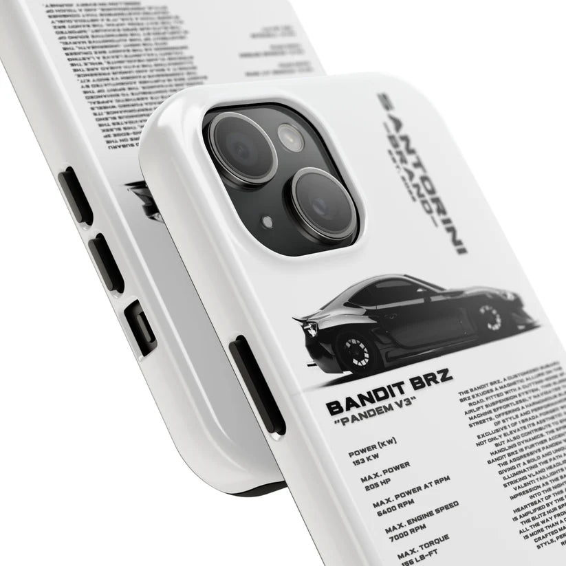 Subaru "Bandit BRZ" White iPhone Case