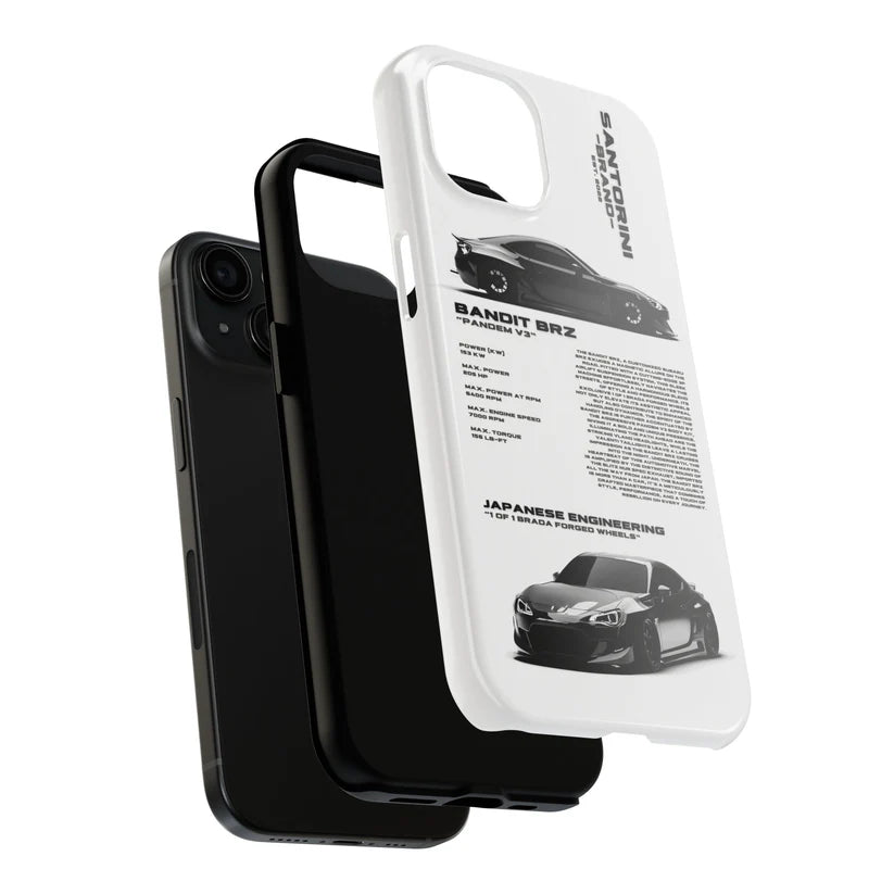 Subaru "Bandit BRZ" White iPhone Case