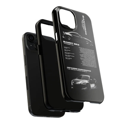 Subaru "Bandit BRZ" Black iPhone Case