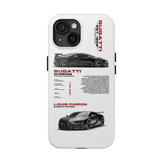Bugatti "Chiron" White iPhone Case