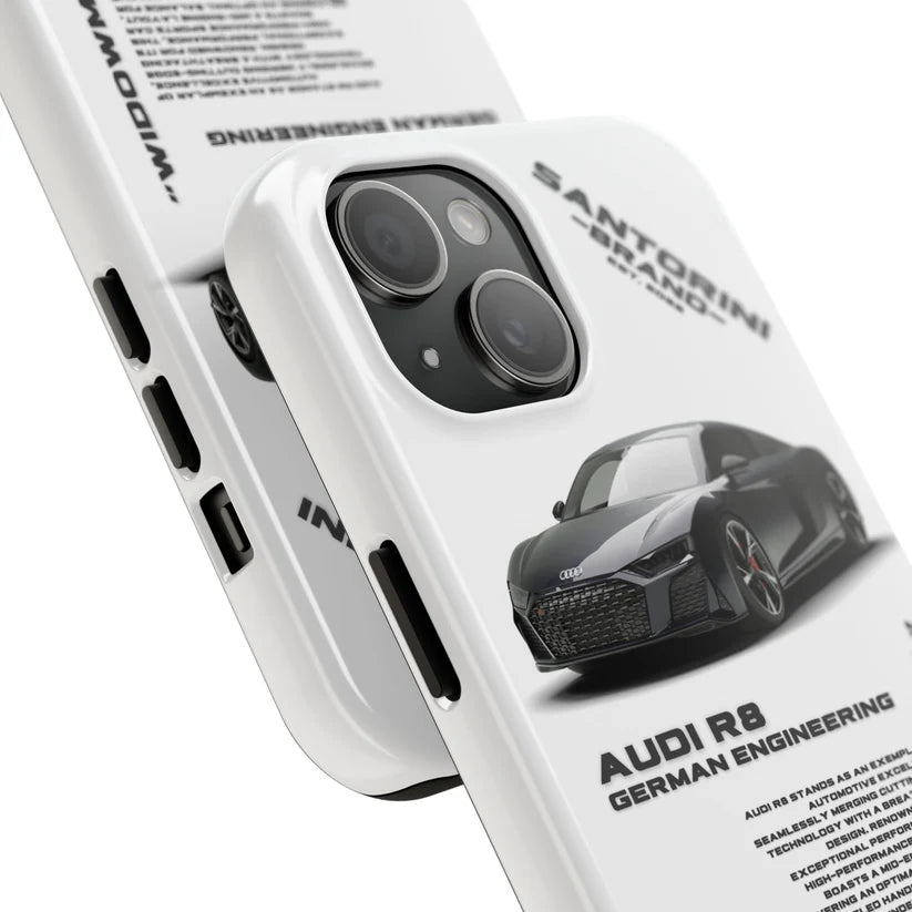Audi "Dark Night" White iPhone Case