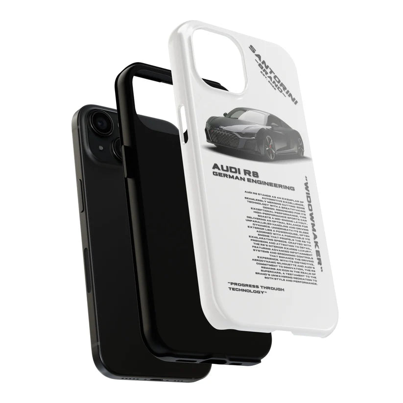 Audi "Dark Night" White iPhone Case