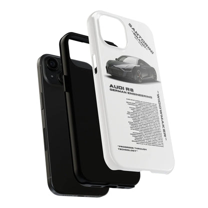 Audi "Dark Night" White iPhone Case