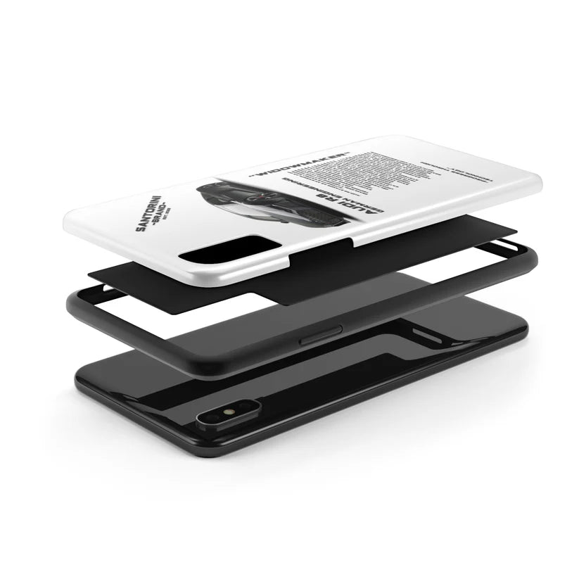 Audi "Dark Night" White iPhone Case