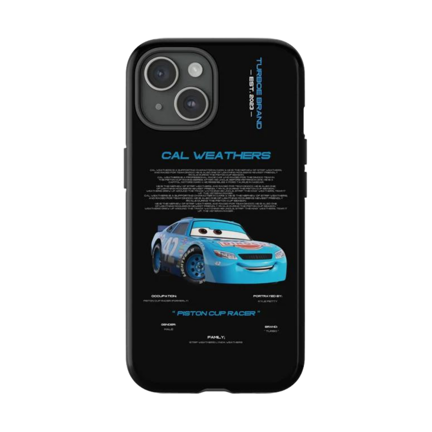 Cars "Cal Weathers" Black iPhone Case