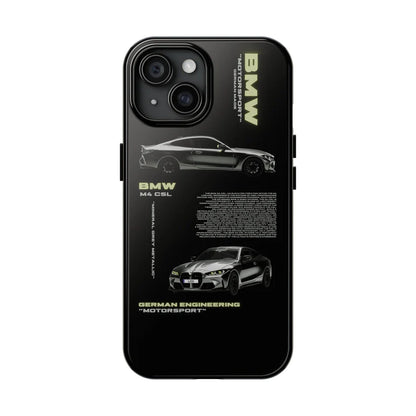 BMW "M4 CSL" Black iPhone Case