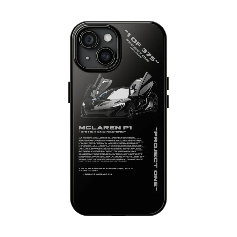 Mclaren "P1" Black iPhone Case