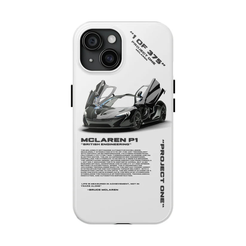 Mclaren "P1" White iPhone Case