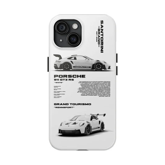 Porsche "Oreo" White iPhone Case