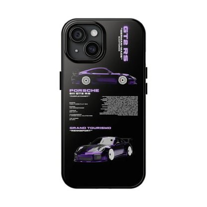 Porsche "Purple Candy" Black iPhone Case