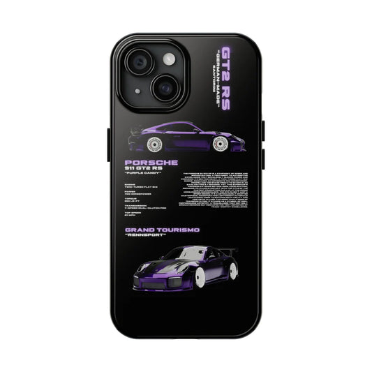 Porsche "Purple Candy" Black iPhone Case