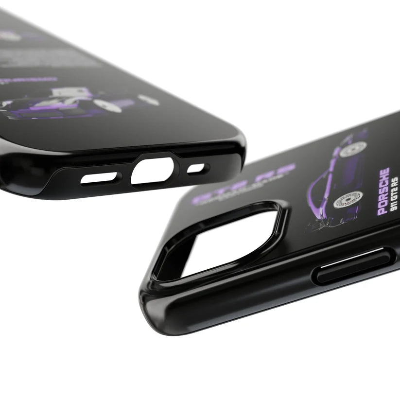 Porsche "Purple Candy" Black iPhone Case