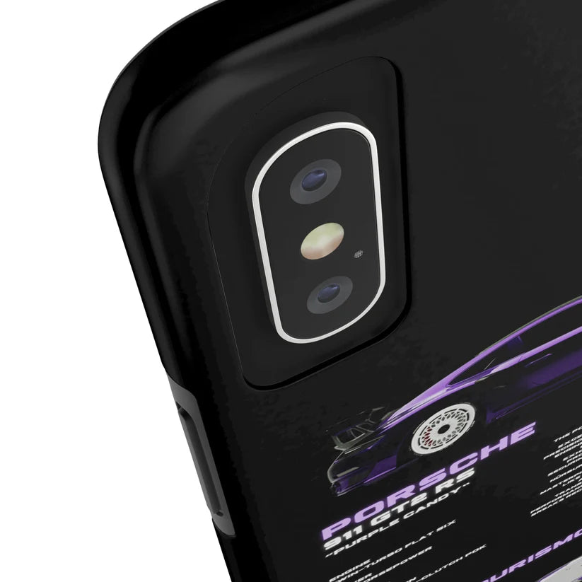 Porsche "Purple Candy" Black iPhone Case