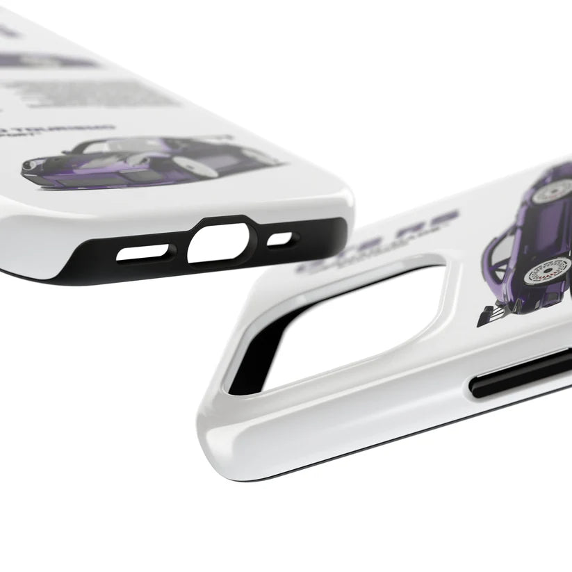 Porsche "Purple Candy" White iPhone Case