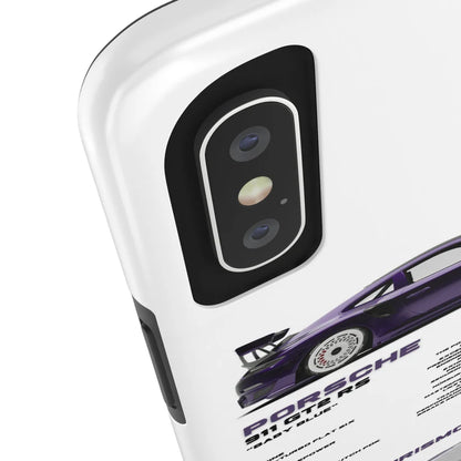 Porsche "Purple Candy" White iPhone Case