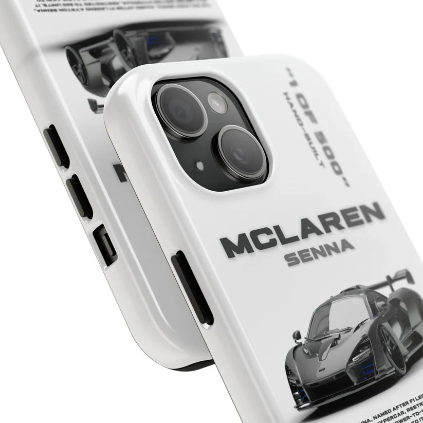 Mclaren "Senna" White iPhone Case