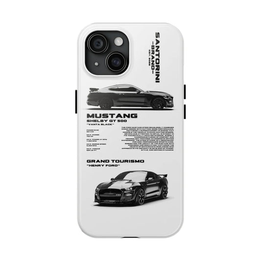 Ford Mustang "Shelby" White iPhone Case