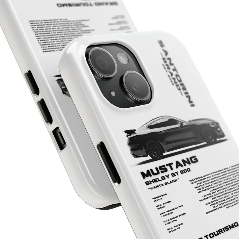 Ford Mustang "Shelby" White iPhone Case