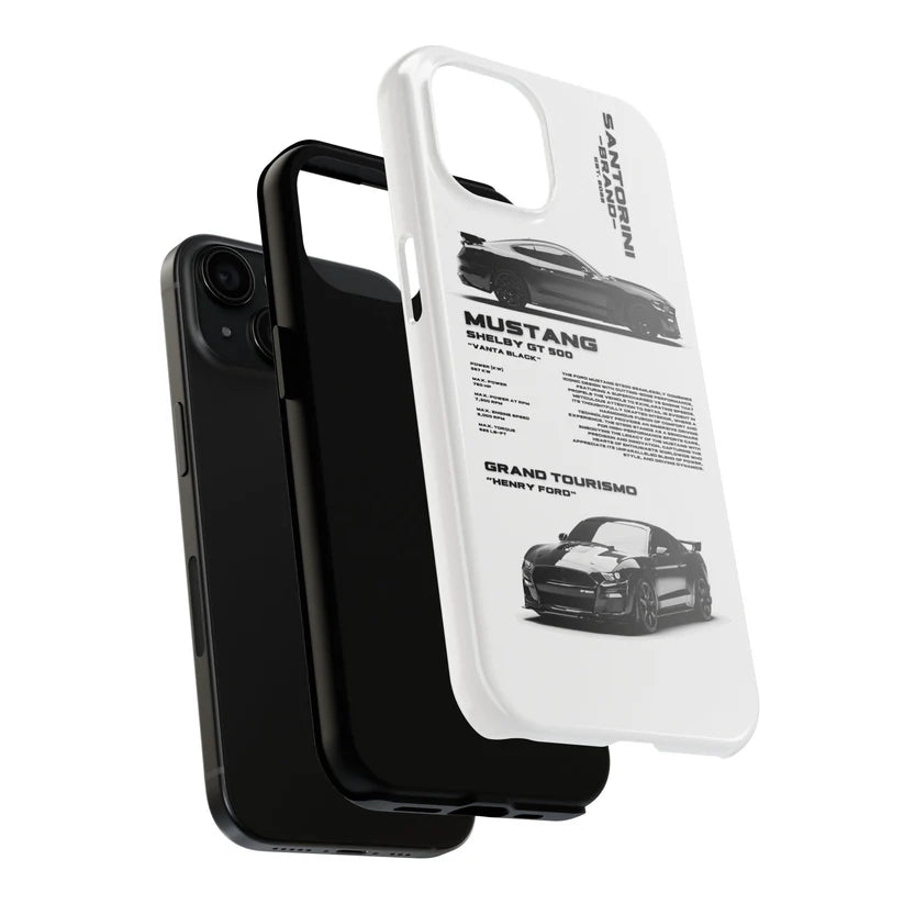 Ford Mustang "Shelby" White iPhone Case