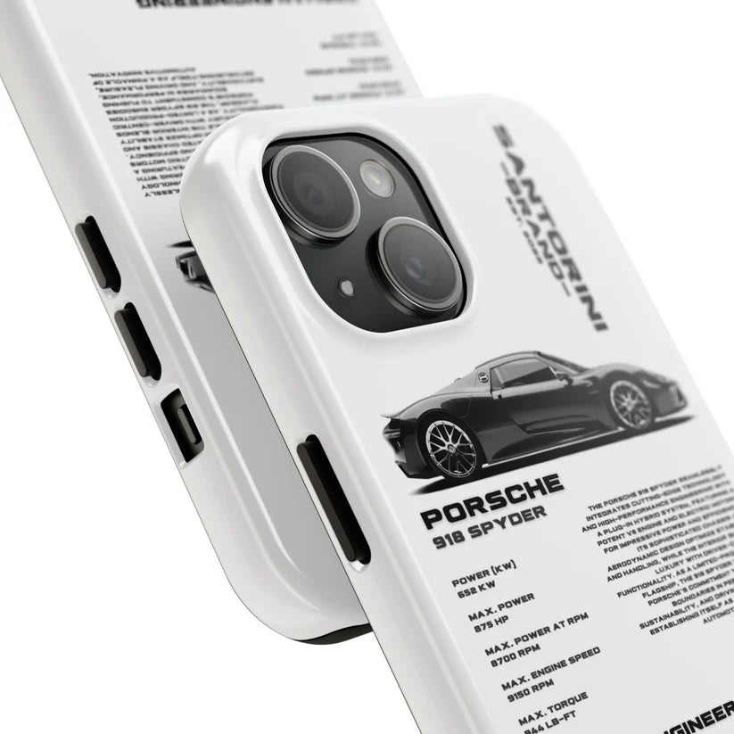 Mclaren "Spyder" White iPhone Case