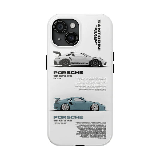 Porsche "The Duo" White iPhone Case