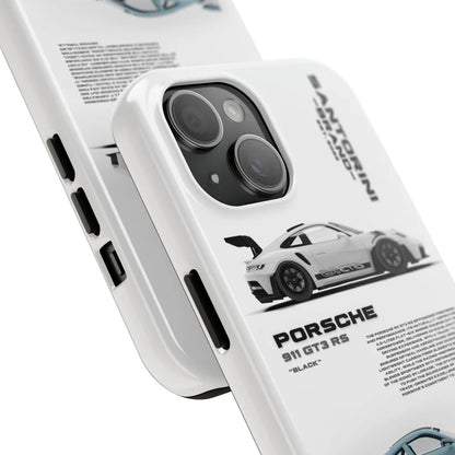 Porsche "The Duo" White iPhone Case