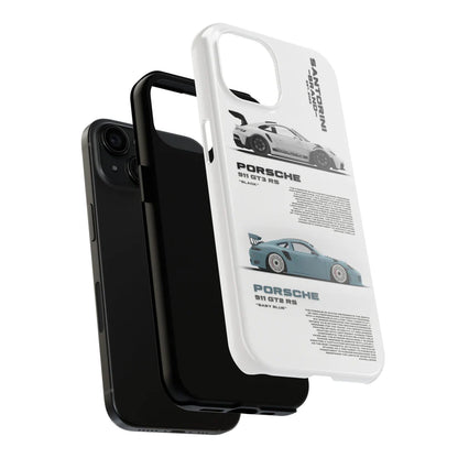 Porsche "The Duo" White iPhone Case