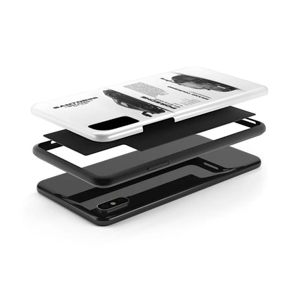 Porsche "Vanta Black" White iPhone Case