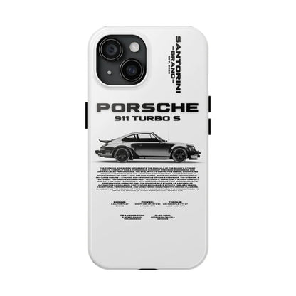 Porsche "Vintage Turbo S" White iPhone Case