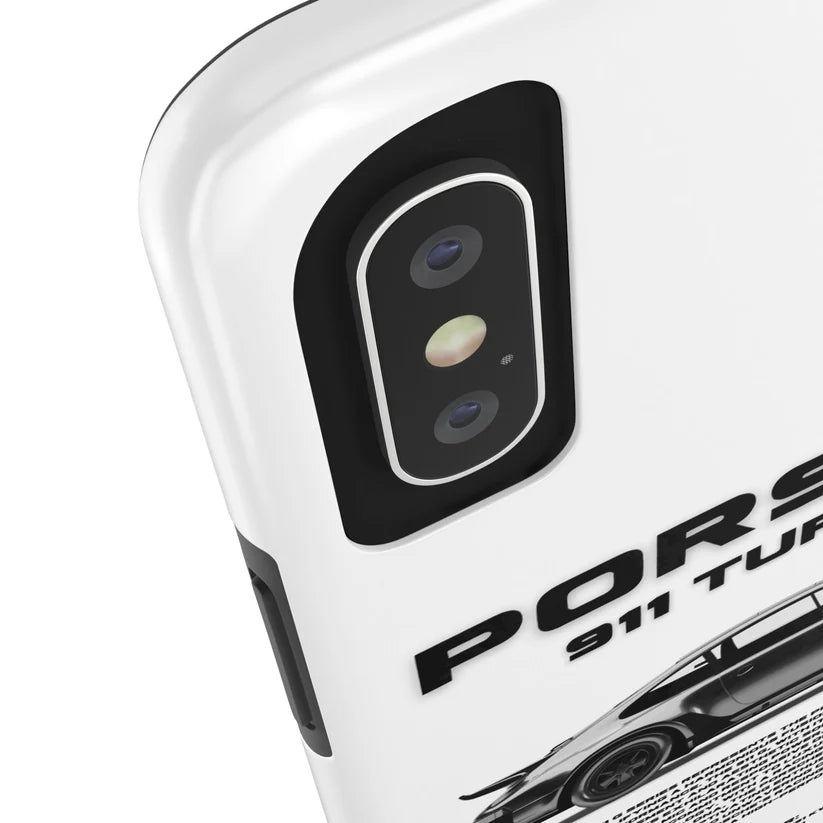 Porsche "Vintage Turbo S" White iPhone Case