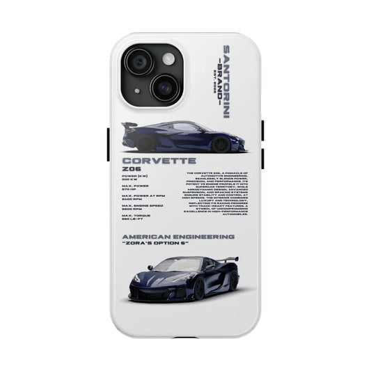 Corvette "Z06" White iPhone Case