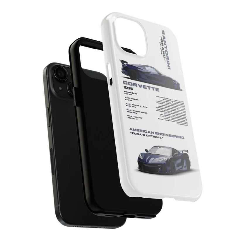 Corvette "Z06" White iPhone Case